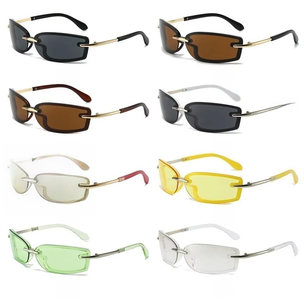 Metal Dopamine Square Sunglasses PC UV Protection Sun Glasses  Outdoor