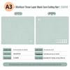 A2/A3/A4 Double-Sided Cutting Mat for Desktop Protection and Crafting - Ideal for Carving, Eraser Stamping, and Paper Cutting.