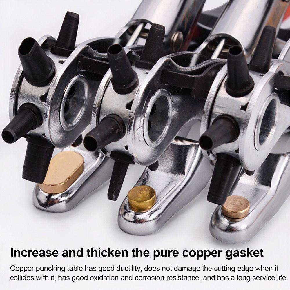 Useful Metal Leather Hole Punch Pliers Handheld Adjustable Eyelet Puncher Revolving Ergonomic Handle Hole Puncher
