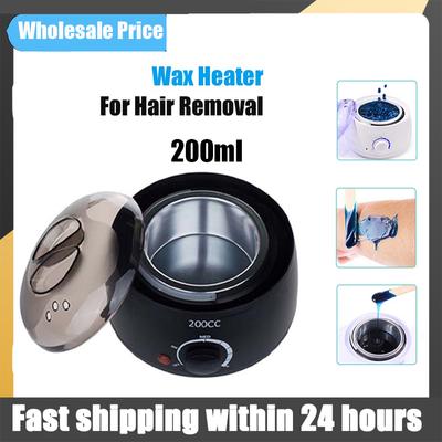 200ml Wax Heater Hard Wax Bean Heating Wax Machine Hair Removal Paraffin Heater Depilatory Epilator Wax-melt Pot For Wax Bean