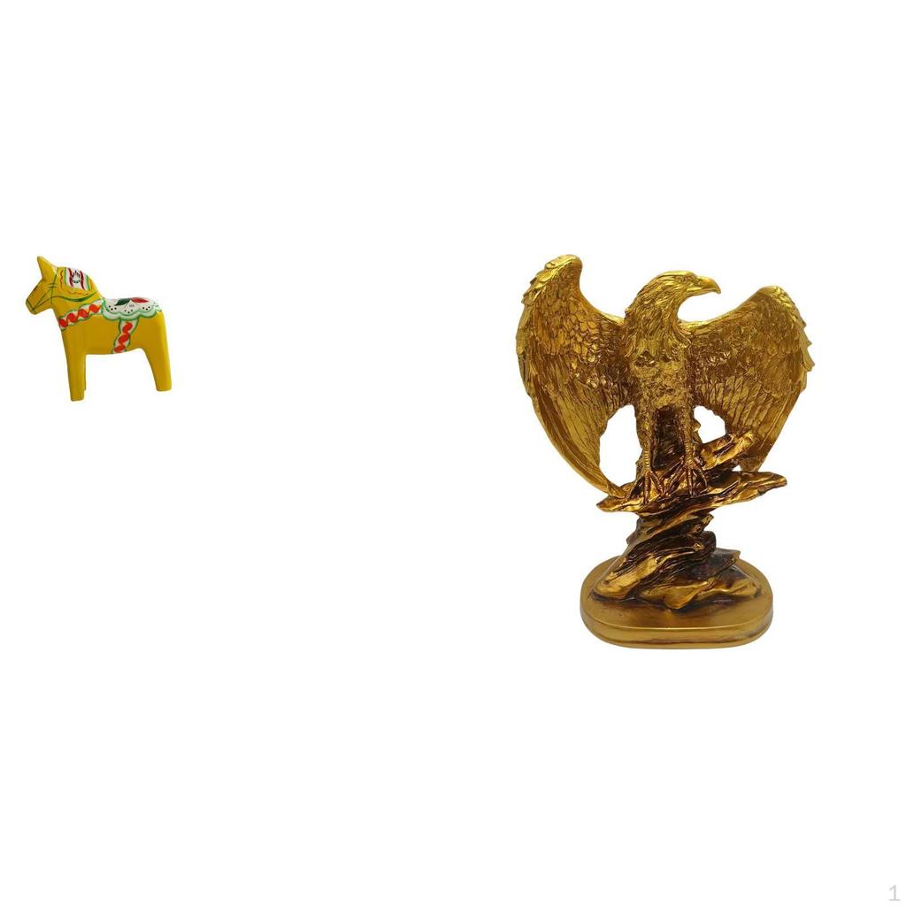 Dalecarlian Horse And Sculpture Collectible Ornament for Bookshelf Entrance Cabinet Home Dining Room