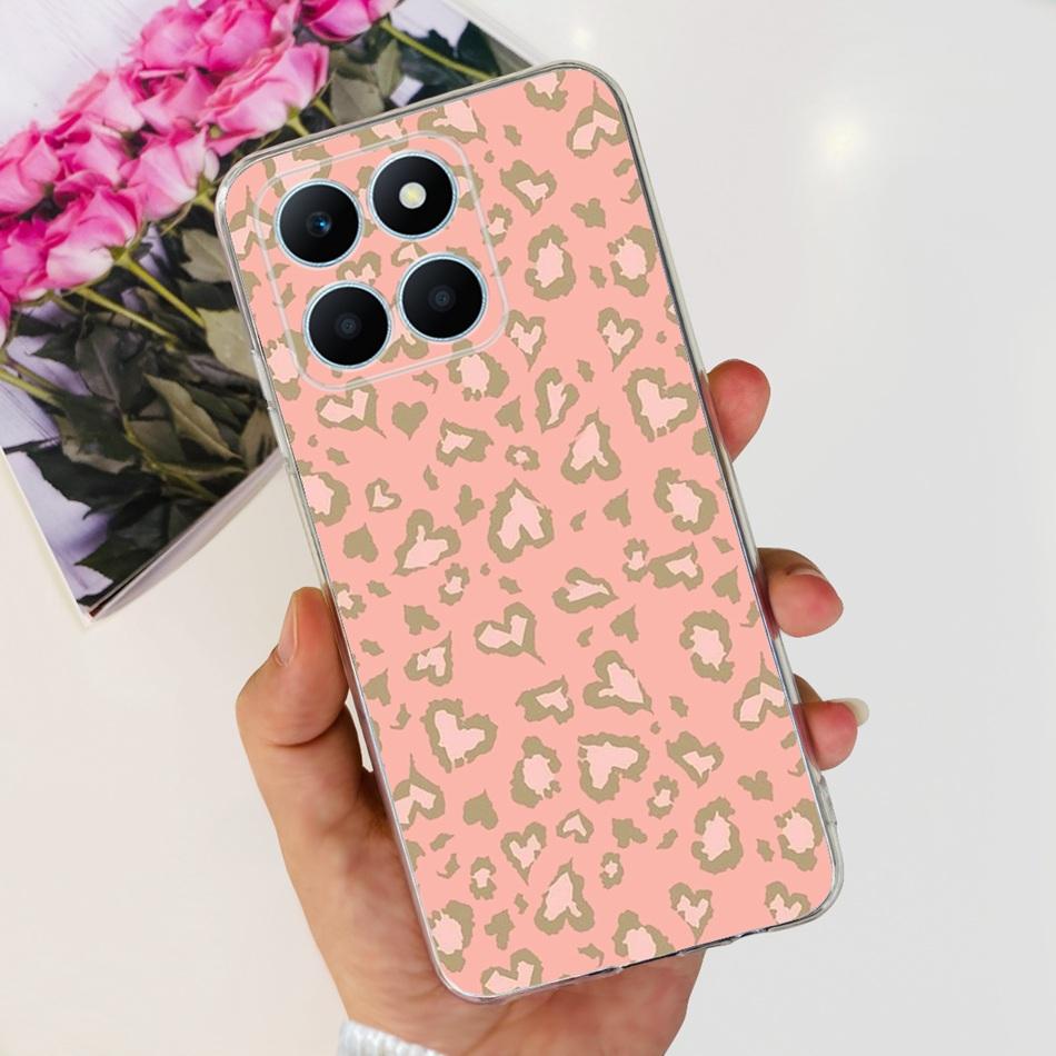 Pro Honor X6a Pouzdro na telefon HonorX6a X 6A 4G WDY-LX1 Roztomilý Motýl Květina Malované Měkký Silikon TPU Zadní Kryt Bumper