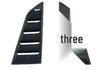 Compatible with 2014-2019 Corvette C7 ZR1, Classic Front Bumper, and Rear Louvers.