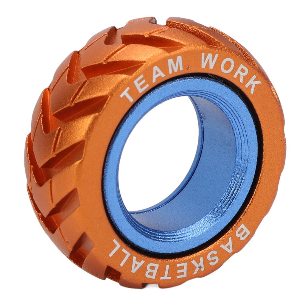 Stress Relief Haptic Slider Ring Dual Color Metal Ratchet Sensory Rotating Coin Block ADHD Slider