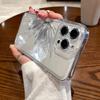 For iPhone 15 Pro Max Case Luxury Gilt Butterfly Clear Silicone Cover For iPhone 14 Pro Max Funda iPhone 13 12 11 16 16E 17 Air