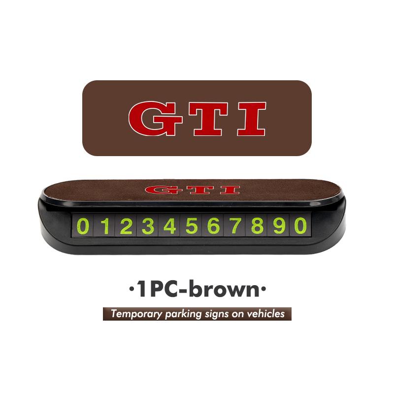QEJMX1 Car Temporary Parking Card Phone Number Card Plate Telephone For Volkswagen VW Golf 4 5 6 7 GTI Tiguan Passat B5 B6 B7 CC Jetta