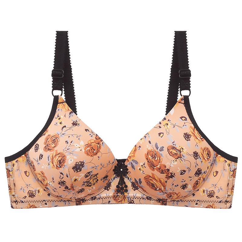 

Plus Size Wireless Bra with Side Support, Anti-Sagging, and Thin Section - Sexy Lingerie with a Beautiful Back Design 38/85