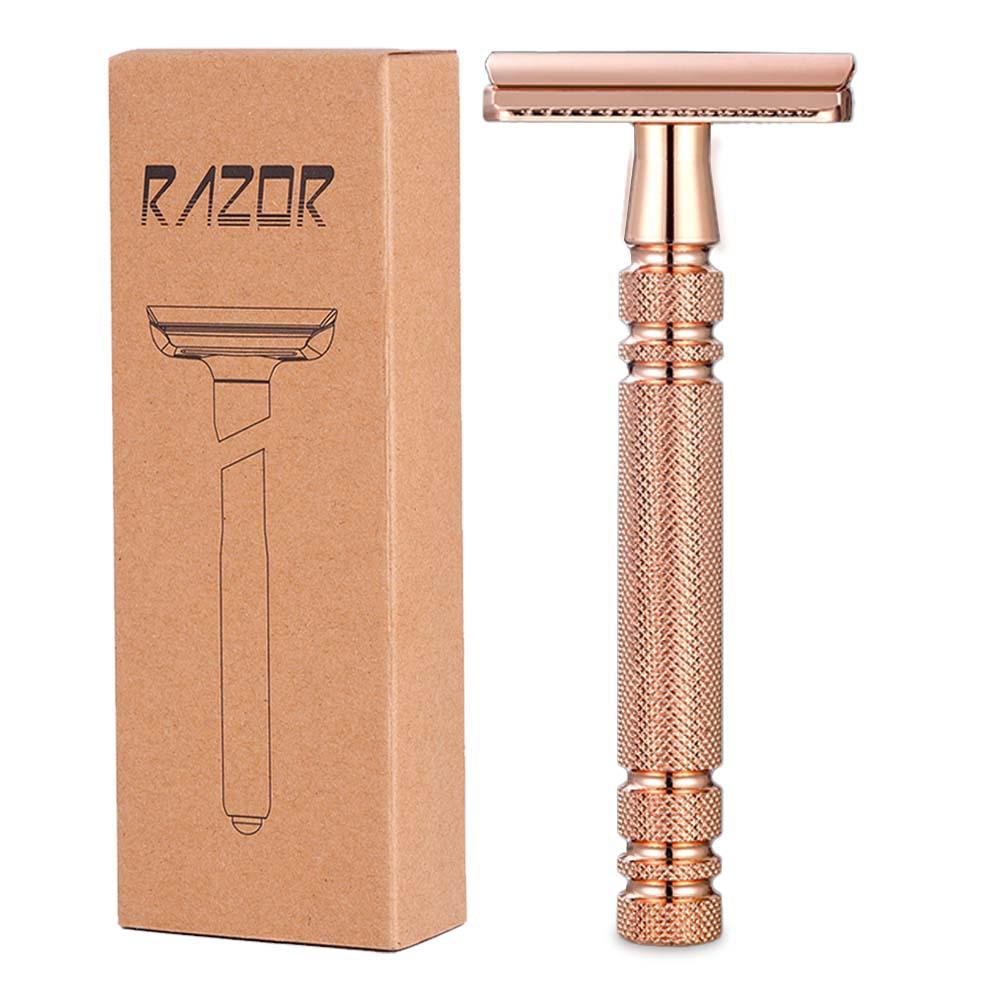 Platinum Double-Edged Safety Razor for Home Shaving