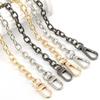DIY Bag Accessories Gold Silver Black Metal Bag Chains Adjustable Luxury Crossbody Chain Single Shoulder Strap