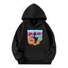 Children's Long,sleeved Loose Pullover Letter,printed Hooded Sweatshirt