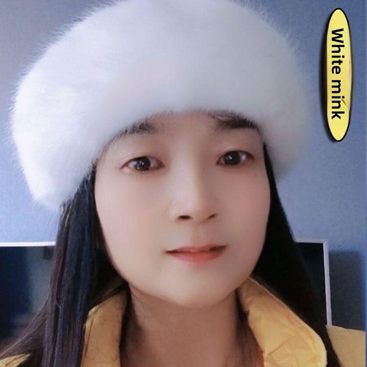 

Новая шляпа с большим обхватом головы, шляпа с открытым верхом из искусственного лисьего меха, теплая осенью и зимой, пушистая шляпа-кольцо без верха, модная девушка