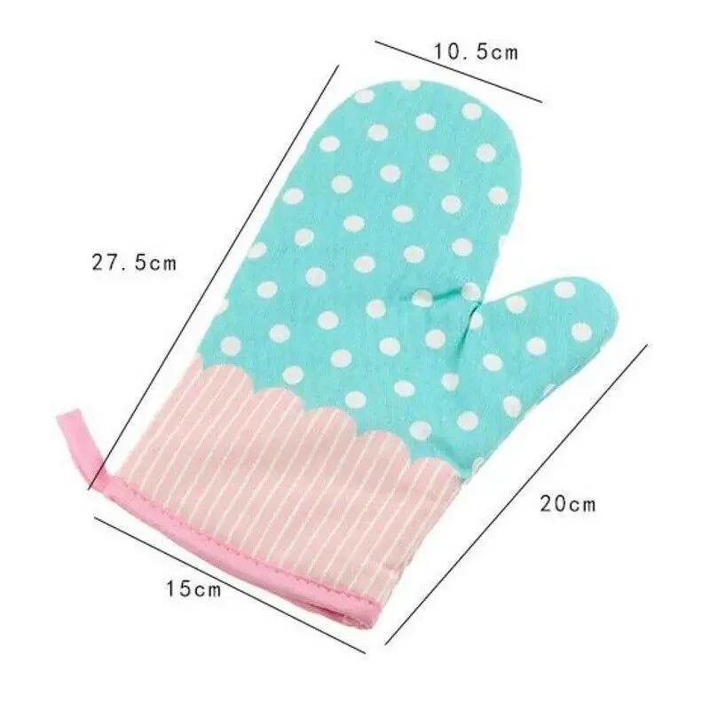 1pcs High Temperature Heat Insulation Microwave Oven Gloves Household Kitchen Baking Oven Mit Heat-Proof Thickening Baking Tools