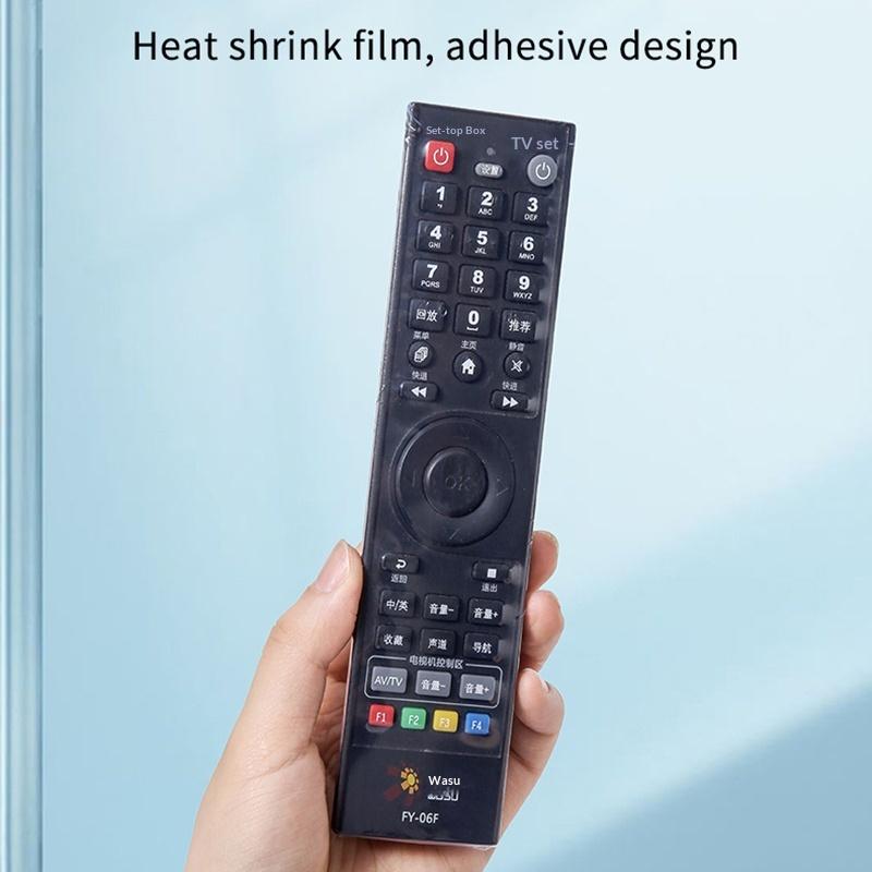 10-60 Peças Saco Transparente de Filme Termoencolhível Capa Protetora Anti-Poeira Para Controle Remoto de TV Ar Condicionado Plástico Termoencolhível