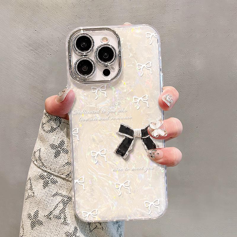 Cat mirror bracelet is suitable for Apple 16promax mobile phone case, advanced sense, light luxury three-dimensional girls