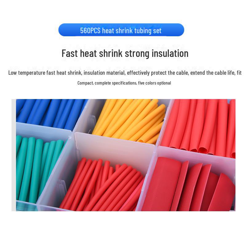 Heat Shrink Tubing Kit: Mobile Phone Cable Protector & Wire Insulation Sleeve