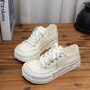 Scarpe da Ginnastica da Donna in Tela Autunnali Suola Spessa Scarpe Sportive Casual Comode Antiscivolo Moda Punta Tonda Stringate Scarpe con Plateau