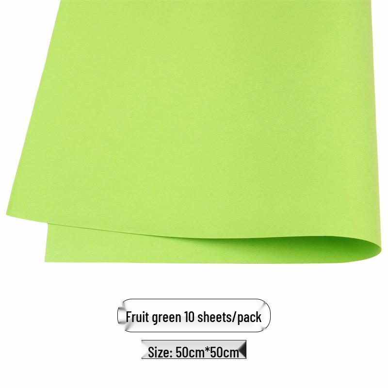 Colored Foam Paper Pack - 10 Sheets, 10 Colors - for Crafting & Origami