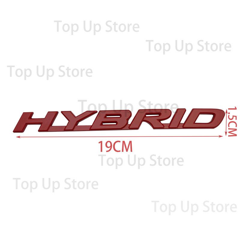 3D Metal HYBRID Logo Car Sticker Decals Rear Trunk Fender Door Emblem Badge for Lexus LS500 LX470 RX350 NX200 ES300 IS300 VH6