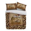 Leopard Print Animal Skin Texture Dressing Table Duvet Cover With Pillow Case Bedding Set Quilt Cover Double Bed Home Textile