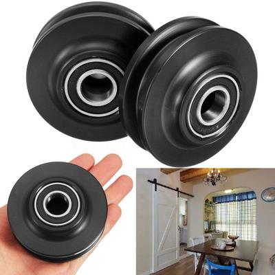 2 Pz/lotto Bagno Doppio Cuscinetto Porta Della Stalla Puleggia Americano Porta Scorrevole Puleggia Finestra Dell'armadio Puleggia Porta Runner Doccia Scorrevole