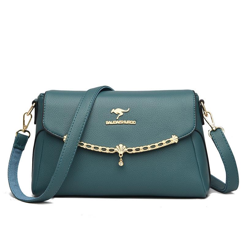 Yiran Jewelry Ring Zomer Mode Nieuwe Koreaanse Dames Schoudertas Hoge Kwaliteit Luxe Zacht Leer Dames Crossbody Tas gray