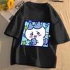 Chiikawas Print Unisex T Shirt Harajuku Streetwear Aesthetic Graphic Tee Japan Comics Short Sleeve Funny Unisex Tops Clothes