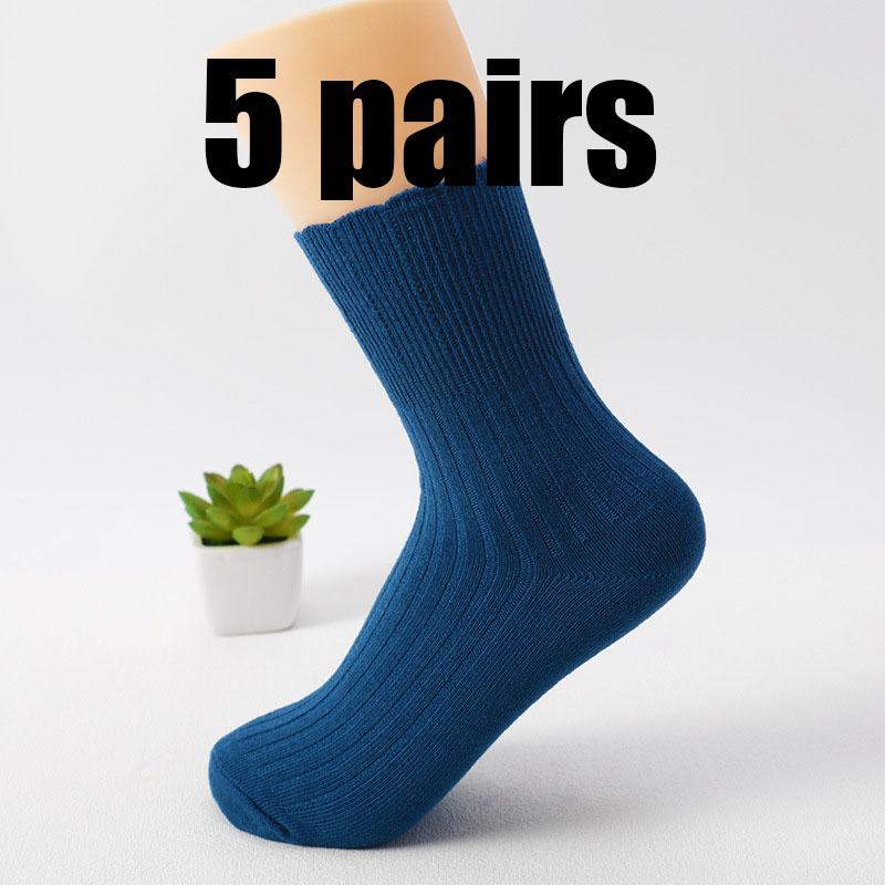 

5 пар носков с широким голенищем для диабетиков, предотвращающих варикозное расширение вен, удобных для пожилых людей, гипертоников, полных мужчин и беременных женщин, подарок One Size