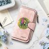 Retro Surfing Print Long Wallet Multi Card Slot Casual Ladies Purse