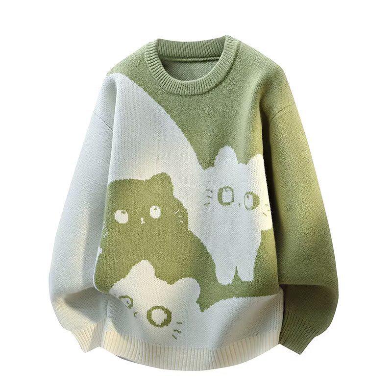 

Men s High School Teen Knit Base Layer - Warm, Thick Top for Autumn & Winter 2XL зелений