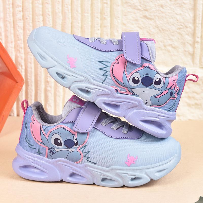Children's Light-Up Breathable Mesh Sports Shoes for 3-7 Years - Spring/Autumn 2026, Dad Style, Luminous Running Shoes