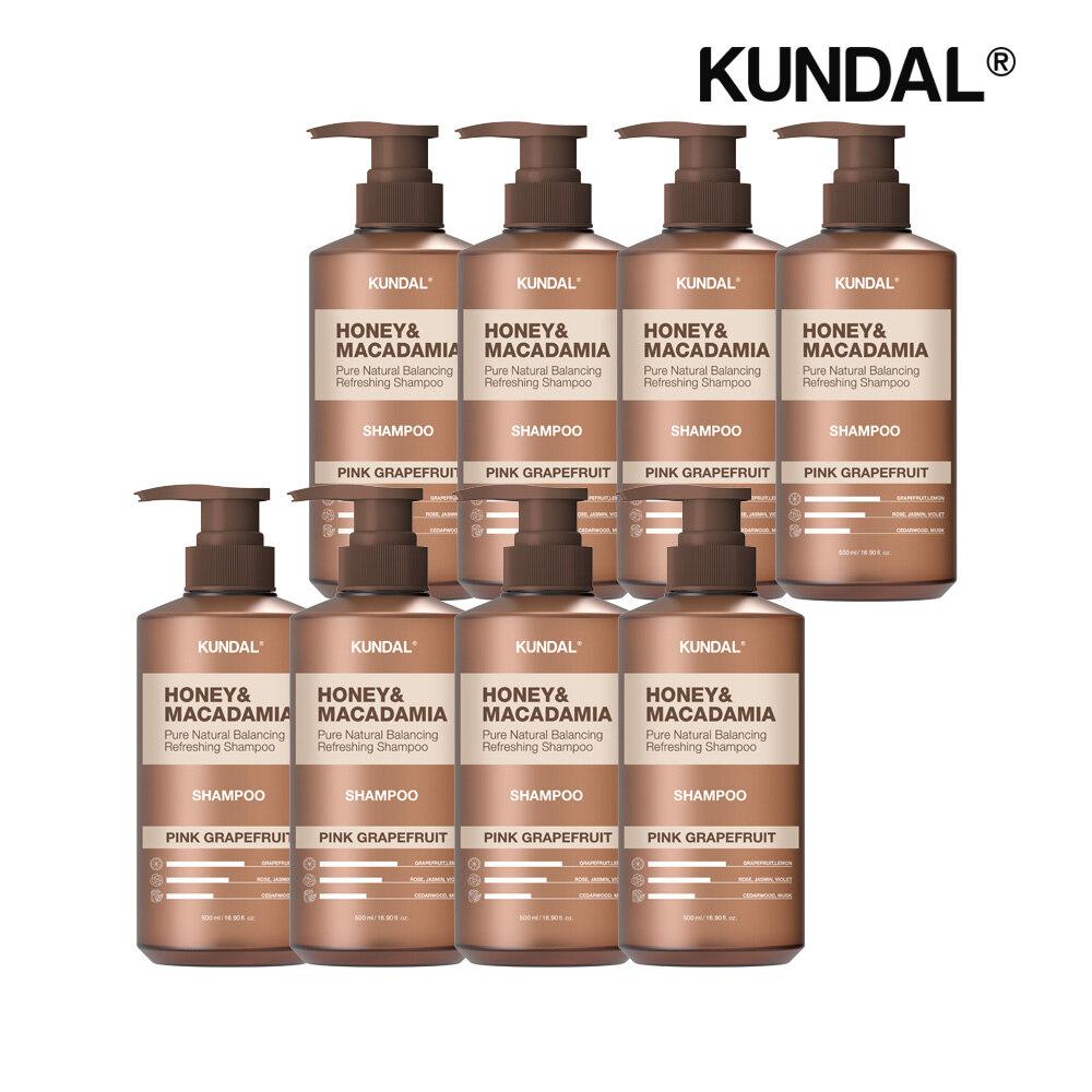 KUNDAL Honey & Macadamia Nature Shampoo Pink Grapefruit 500ml x8