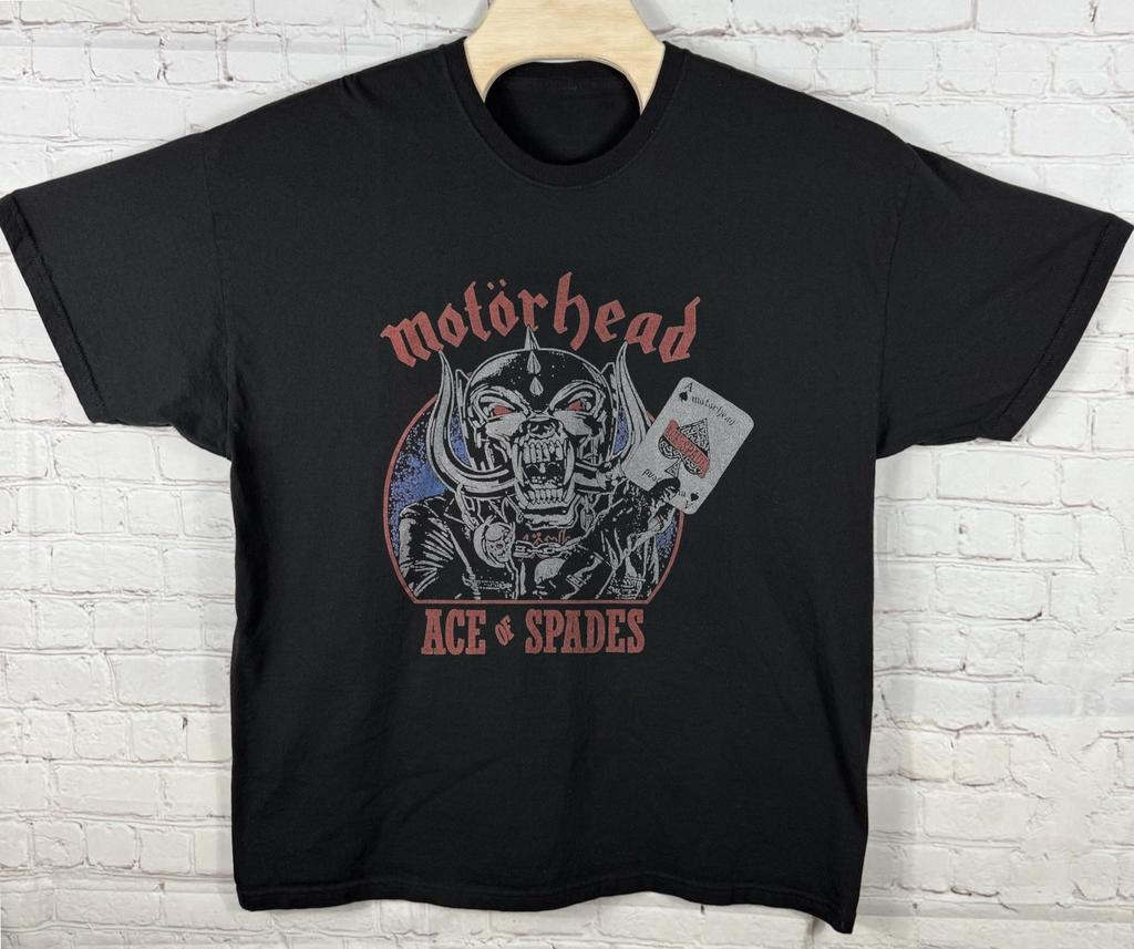 Motorhead Ace Of Spades Spielkarten Retro Unisex T-Shirt Anthrazit Größe S-5XL
