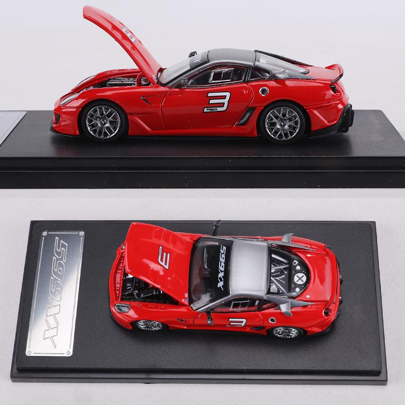 RM MODEL 1:64 599XX Alloy Model Car The hood can be opened