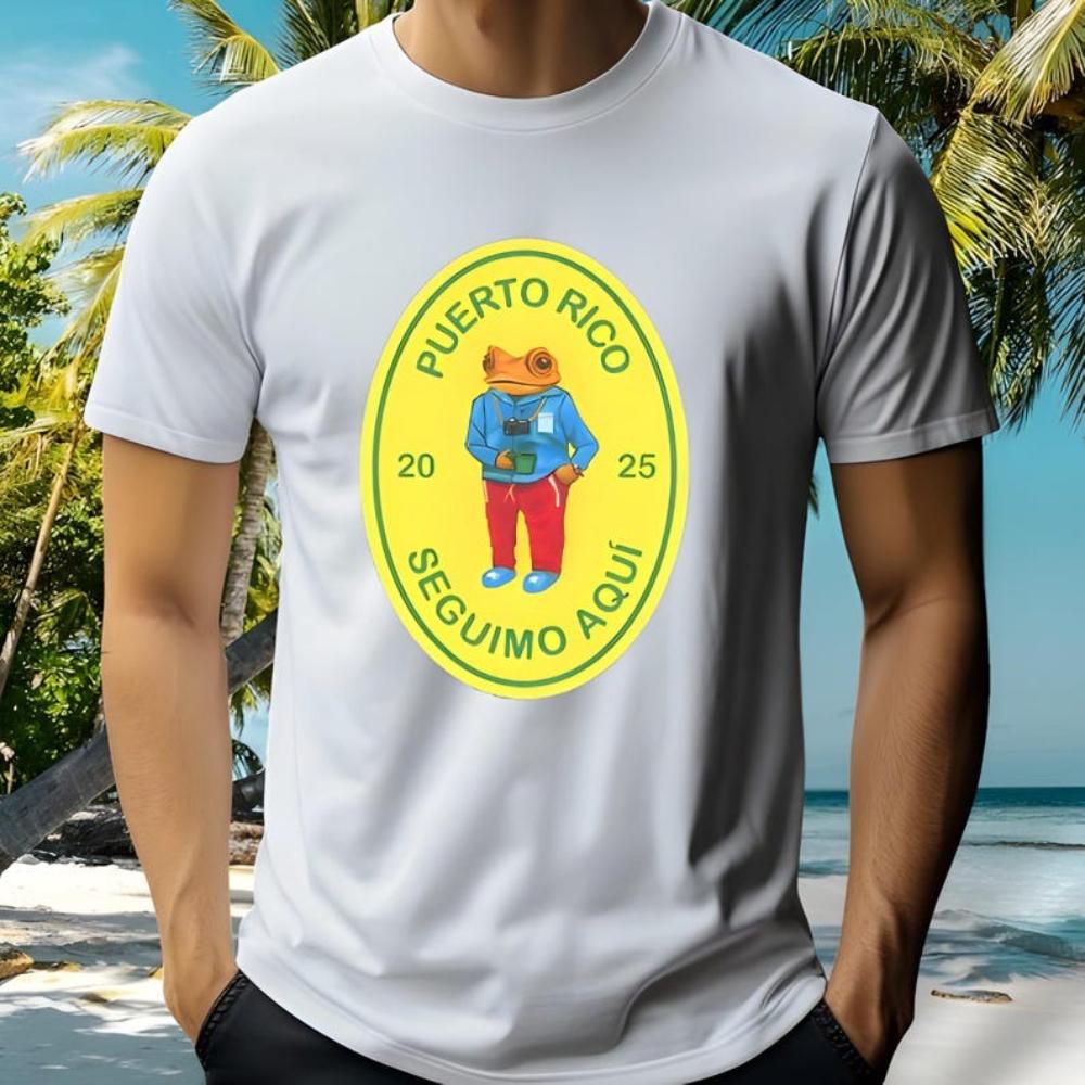

DtMF Bad Bunny Seguimo Aquí Tshirt Puerto Rico Energy Wherever Yo Go Graphic T Shirts Woman Man Cotton Shortsleev S