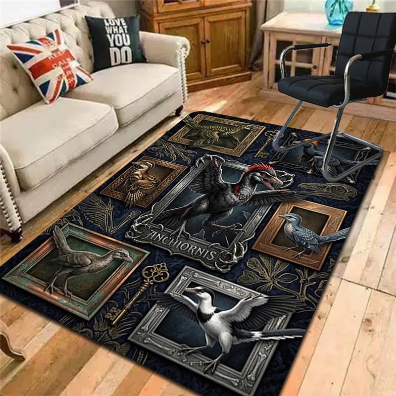 Ancient Creatures Pattern Rug Floor Mat for Living Room or Bedroom Soft and Comfortable Carpet a Gift for Birthday and Holiday.