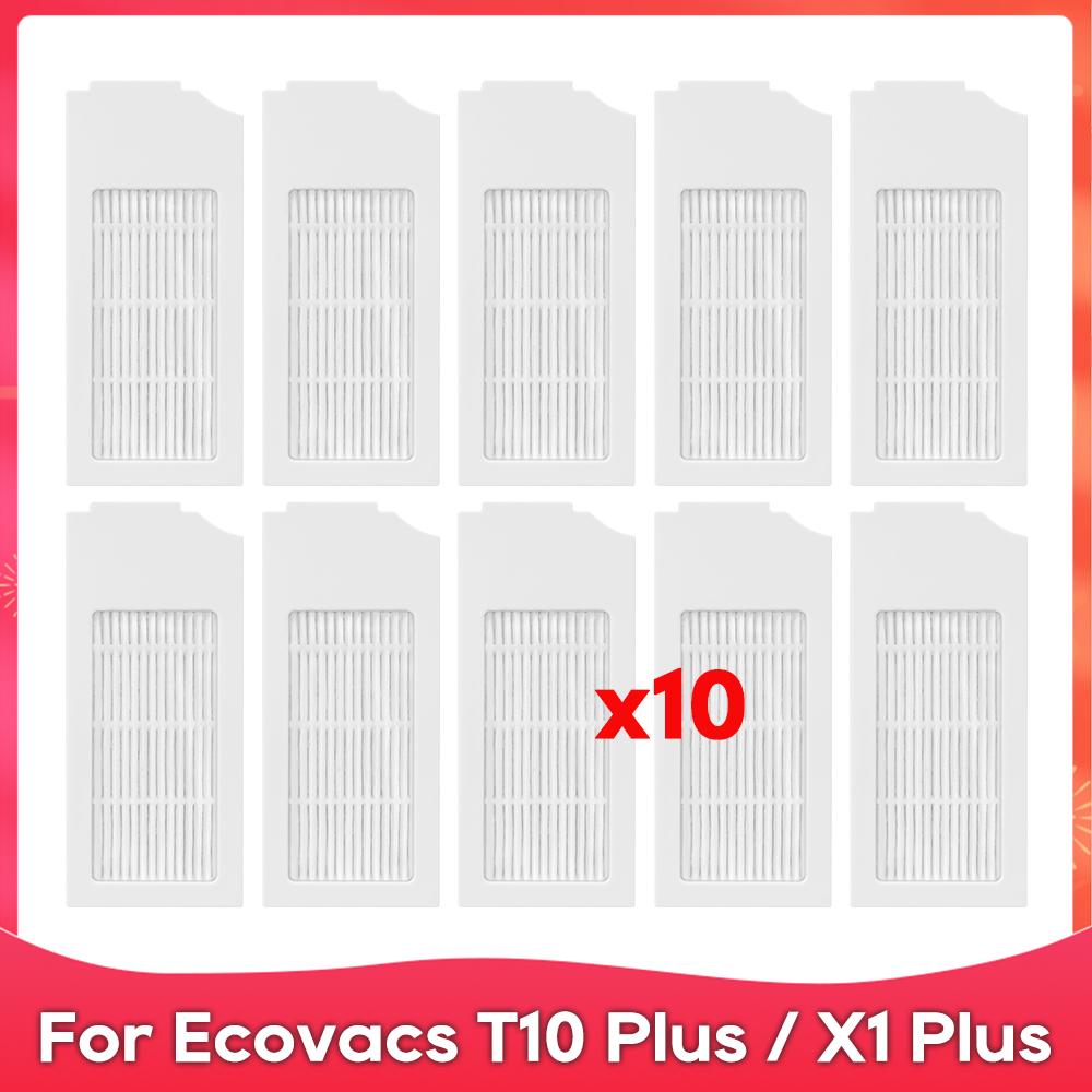 Fit For ( Ecovacs T10 Plus / X1 Plus ) Roller Side Brush Filter Dust Bag Mop Rag Robot Vacuum Cleaner Replacement Accessory Part