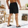 Men's Corduroy Multi Pocket Cargo Shorts Elastic Waistband Drawstring Casual Outdoor Work Shorts
