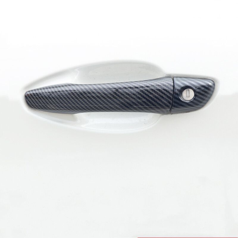 For Opel Corsa F     Carbon Fiber Outer Door Handle Cover Car Decoration Protective Accessories Styling Stickers