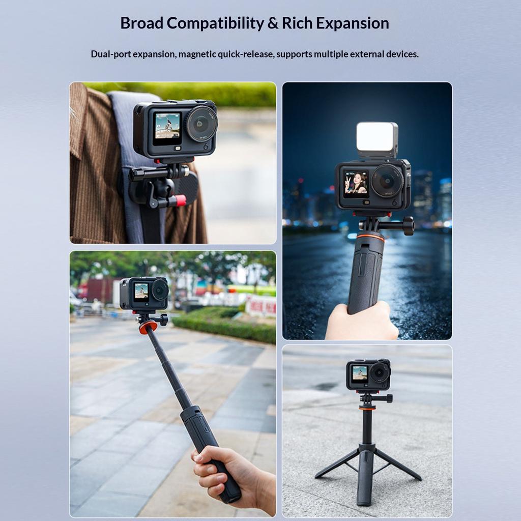 Quick Release Protective Cage For Action 6 Cameras Simple Lock Mechanism Fast Installation Removal In Various Scenario