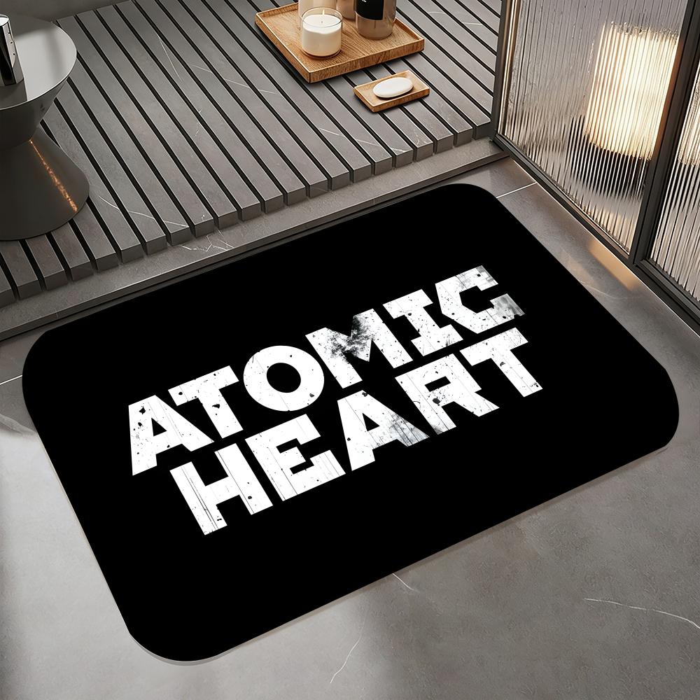 

Movie H-Heart of the Atomic Floor Mat Diatomite Bath Mat, Quick Dry Absorbent Non-Slip Door Mat 50cm x 80cm