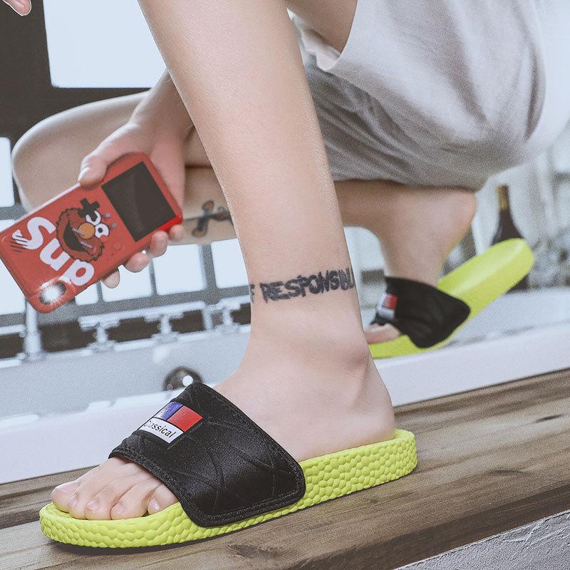 Summer Men's Slippers Beach Shoes Men's Outdoor Fashion Trend Slippers Popcorn Slippers