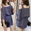 Plus Size Stylish Summer Two-Piece Set: Loose Camisole Top + Shorts for Women