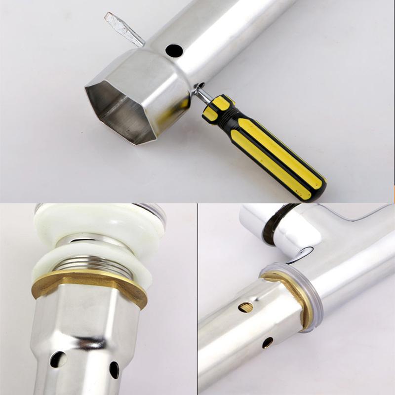 34mm + 40mm Pots and Pots Kitchen Hot and Cold Water Faucet Installation and Maintenance Tools Special Wrench Steel Hexagonal