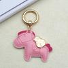 Horse Keychain Imitation Leather Cartoon Design Year of Horse Key Chain Bags Phones Cars Versatile Accessories