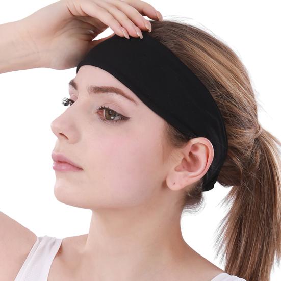 Sportshårbånd for menn kvinner Sklisikkert Fukttransporterende Elastisk Atletisk Svettebånd for Sport Løping Yoga Trening Fitness