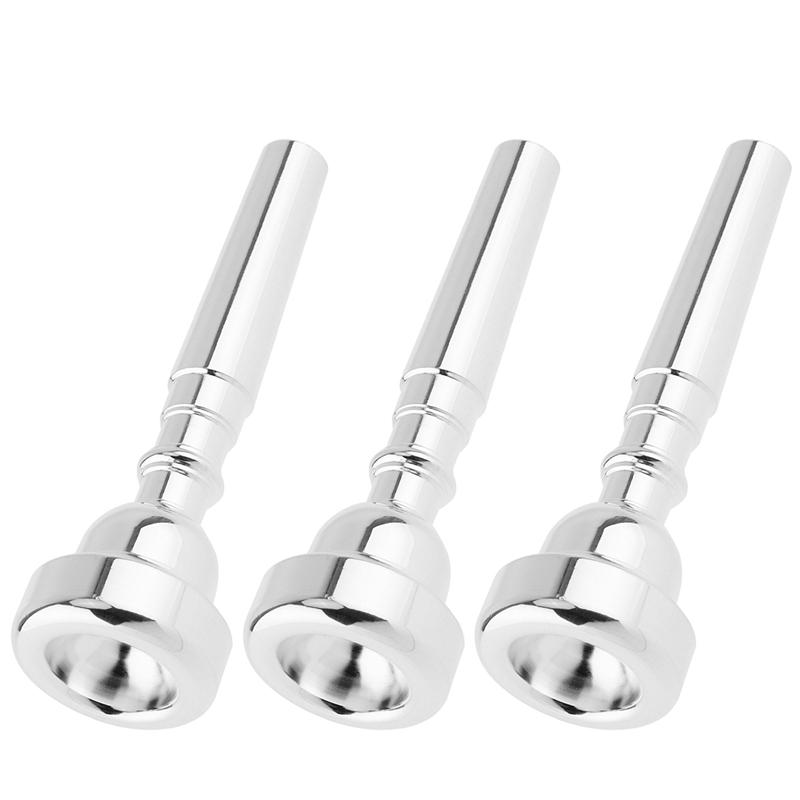 3C 5C 7C Plated Copper Alloy Professional Trumpet Mouthpiece with Rich Tone Gold / Silver