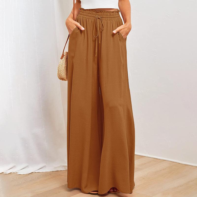 

Женские удобные повседневные танцевальные драпированные кюлоты с высокой посадкой, однотонные / с принтом, свободного кроя, с широкими штанинами XXL