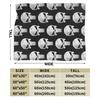 Punisher Skull Grunge Blankets Fleece Printed  Multi-function Warm Throw Blankets for Sofa Car Bedding Throws