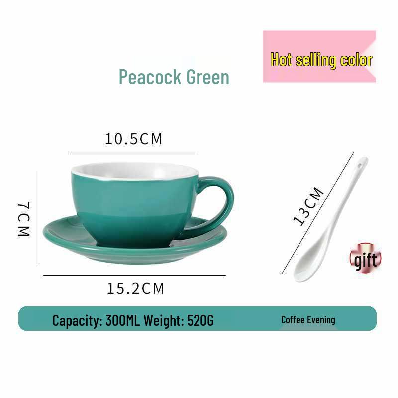 European Ceramic Coffee Set: Professional Latte Art, Cappuccino & Sawada Cups