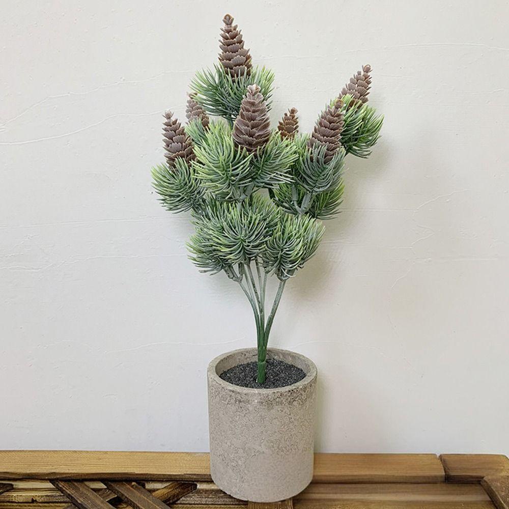 DIY Zubehör Künstliche Kiefernzweige Tischschmuck Falsche Kiefernnadeln Heimdekoration